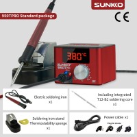 SUNKKO 950TPRO Red Soldering Station Constant Temperature w/ Type B Soldering Stand Soldering Iron
