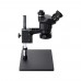 New 3.5X-100X Simul-Focal Trinocular Microscope Stereo Microscope w/ Adjustable 144-LED Ring Light Kit