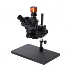 2021 PLUS 24MP HDMI Digital USB Microscope Camera 3.5X-100X Trinocular Stereo Microscope Kit