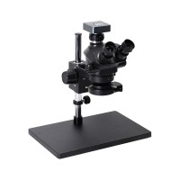 3.5X-100X Simul-Focal Trinocular Microscope Kit 48MP FHD Camera V8 For Soldering PCB Jewelry Repair