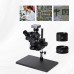 3.5X-100X Simul-Focal Trinocular Microscope Kit 48MP FHD Camera V8 For Soldering PCB Jewelry Repair