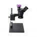 3.5X-100X Simul-Focal Trinocular Microscope w/ 51MP Microscope Camera For Soldering PCB Jewelry Repair