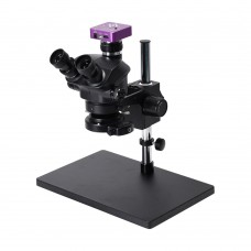 3.5X-100X Simul-Focal Trinocular Microscope w/ 51MP Microscope Camera For Soldering PCB Jewelry Repair