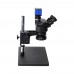 3.5X-100X Simul-Focal Trinocular Microscope 37MP Industrial Camera For Soldering PCB Jewelry Repair