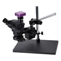 3.5X-100X Trinocular Microscope w/ Universal Bracket 51MP Microscope Camera For PCB Jewelry Repair