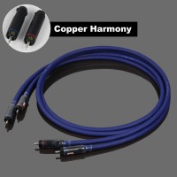 2PCS For Gotham Cable 11301 Australia Copper Harmony RCA Connectors Pure Copper 4-Core 1M/3.3FT