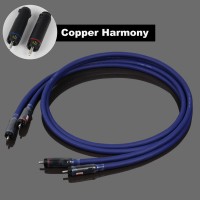 2PCS For Gotham Cable 11301 Australia Copper Harmony RCA Connectors Pure Copper 4-Core 2M/6.6FT