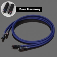 2PCS For Gotham Cable 11301 Australia Pure Harmony RCA Connectors Pure Silver 4-Core 1.5M/4.9FT