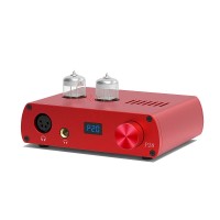 P20 Full Balanced Headphone Amplifier Tube Headphone Amp With 6N3 Tubes Aluminum Alloy Shell Red