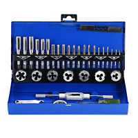 32PCS HSS Tap Metal Die Set thread Metric Wrench Cut M 3-M12 Hand Threading Tool Tungsten Carbide Tap Screw Thread Making Tool