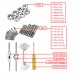 32PCS HSS Tap Metal Die Set thread Metric Wrench Cut M 3-M12 Hand Threading Tool Tungsten Carbide Tap Screw Thread Making Tool