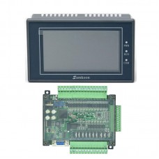 Samkoon EA-043A 4.3" HMI Touch Screen + FX3U-24MT w/ Shell PLC Control Board Programmable Controller