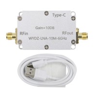 10M-6GHz High Flatness Low Noise Amplifier LNA Gain 10DB RF Signal Driving Receiver Front End