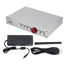 5.1 Channel Home Theater Subwoofer Amplifier Bluetooth 5.0 350W PM-01 Silver w/ 24V Power Adapter