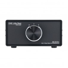 One Little Bear MC103-Pro Mini 3 Ways Stereo XLR Switcher Box Audio Switcher Amplifier Selector