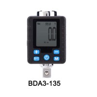 BDA2-135 Electronic Digital Torsion Spanner Adapter Tool Steel Wrench Socket Torsion Measuring Meter 3/8" Torque Tester