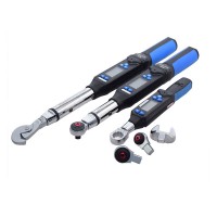 Electronic Digital Display Torque Wrench Adjustable Open End Torque 17-340nm Torque with Ratchet Head