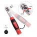 1/4" 2-24Nm Adjustable Torque Wrench Bicycle Repair Tools Kit Set Bike Repair Preset Torque Spanner Hand Tool High Precision 4%-Red