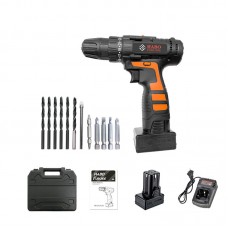 HABO FURUIDE JT-W Cordless Drill Set Electric Drill 25V Lithium Two-Speed Drill Kit w/ Plastic Case