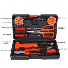 JT-2 18PCS Household Electrical Tools Electrician Tool Set Repair Tool Kit With Plastic Tool Case
