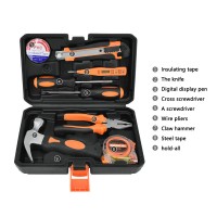 Solude STT-008P Home Tool Kit Hand Tool Set Electrician Tools Set With Tool Box Easy Storage