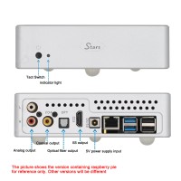 Ustars Audio RD38 Network Player 9038Q2M DAC Digital Player With Main Board For Raspberry Pi 4B 2G