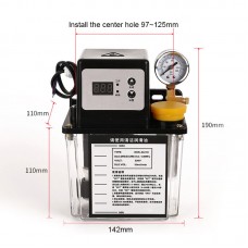 DCR-50/1C Automatic Lubrication Pump Lubricating Pump 1.0L Single Display (With Pressure Gauge)