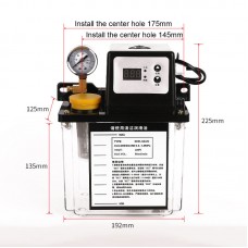 DCR-50/2C Automatic Lubrication Pump Lubricating Pump 2.0L Single Display (With Pressure Gauge)