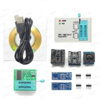 EZP2019 High Speed USB Programmer w/ 6 Programmer Socket Adapters Fits 24 25 93 EEPROM 25 Flash