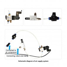 Industrial Robot Arm Parts Mechanical Arm Parts Accessories Air Supply System Kit For Robotic Arm