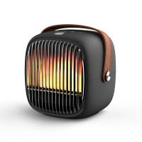 H2 400W-800W Mini Heater PTC Ceramic Heater Cold Air & Warm Air w/ LCD Screen Displaying Temperature