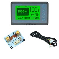 TF03K Battery Capacity Tester RV Battery Indicator Coulometer TF03-B-50A With Sampler 100V 50A
