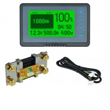 TF03K Battery Capacity Tester RV Battery Indicator Coulometer TF03-B-500A With Sampler 100V 500A