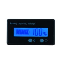 EV Battery Indicator Battery Gauge Battery Capacity/Voltage 12V-84V Upgraded Version Blue Backlight