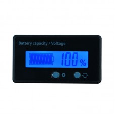 EV Battery Indicator Battery Gauge Battery Capacity/Voltage 12V-84V Upgraded Version Blue Backlight