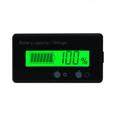 EV Battery Indicator Battery Gauge Battery Capacity/Voltage 12V-84V Upgraded Version Green Backlight