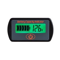 Battery Capacity Indicator Battery Gauge CE Certification Version Fits 12V-96V Lead-Acid Batteries