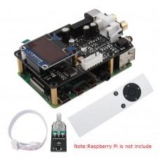 Ustars Audio R38h DAC Board Decoder With OLED Remote Control Kit IIS 768KHz DSD512 For Raspberry Pi