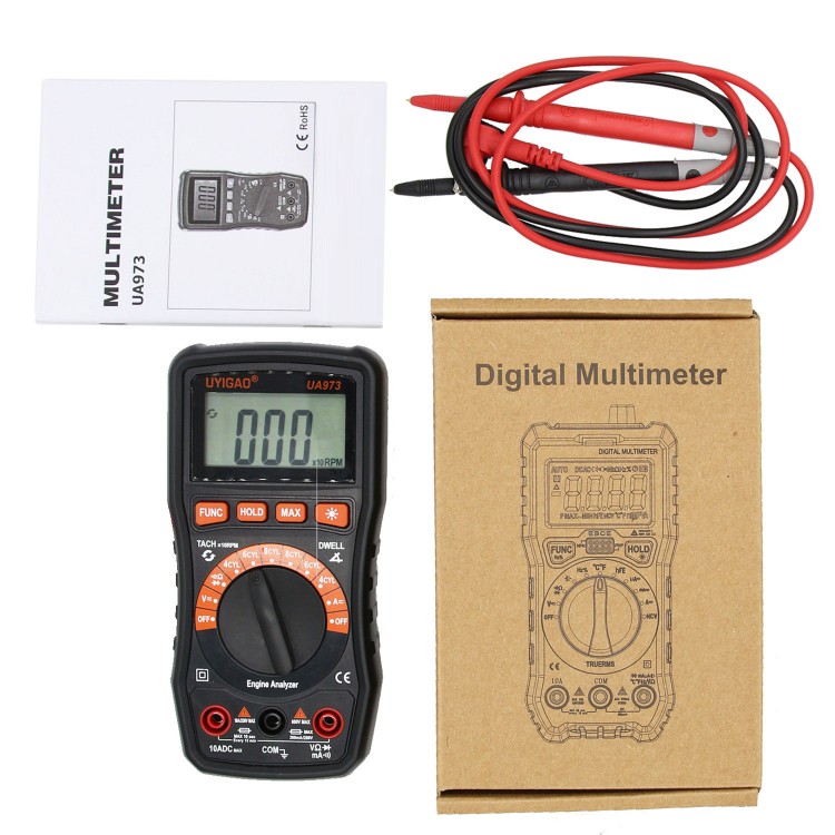 UYIGAO UA973 Digital Multimeter Engine Analyzer Automotive Multimeter