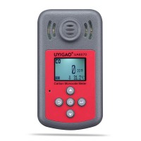 UYIGAO UA6070 Carbon Monoxide Meter 0-2000PPM CO Detector Meter With Audio Vibration And LED Alarms