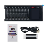 ISDT N8 LCD Display Universal Battery Charger 8-Slot Speedy Smart Battery Fast Charger for Rechargeable Batteries AA AAA Li-lon