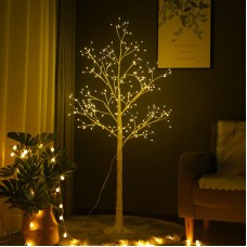 1.5M/4.9FT Lighted Christmas Tree Artificial Tree Decor 288-LED Light Tree For Home Party Xmas Day
