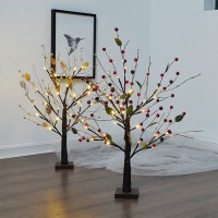 55CM/21.7" Light Tree Room Lighted Christmas Tree 24-LED Holiday Party Wedding Creative Decoration