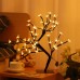 45CM/17.7" Cherry Light Tree Indoor Lighted Tree 48-LED Artificial Tree Decoration For Bedroom Living Room