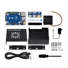 CM4-IO-BASE-BOX-A Mini Computer Mini PC Kit With USB HDMI Adapter For Raspberry Pi Compute Module 4