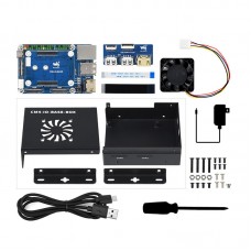 CM4-IO-BASE-BOX-B Mini PC Mini Computer Kit With USB HDMI Adapter For Raspberry Pi Compute Module 4