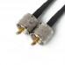 RG-58/U 10M/32.8FT RF Cable RF Coaxial Cable 3GHz Pure Copper UHF (SL16) Male To UHF (SL16)