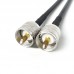 RG-58/U 10M/32.8FT RF Cable RF Coaxial Cable 3GHz Pure Copper UHF (SL16) Male To UHF (SL16)