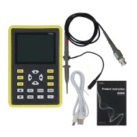 ADS5012H Handheld Digital Oscilloscope 100MHz 500MSa/s with 2.4" Color TFT Screen Black & Yellow