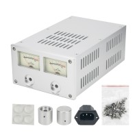 BZ1710 Dual Level Meter Amplifier Chassis Preamplifier Aluminum Case Power Amp Enclosure DIY Box 